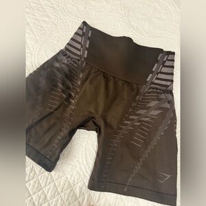 Gymshark Dark Brown Athletic Shorts
